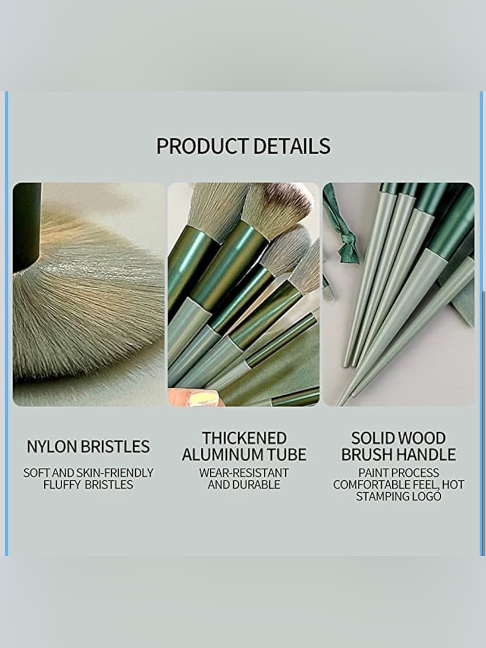 13 pcs Makeup Brush Set With Pouch - NWT - Picture 9 of 11